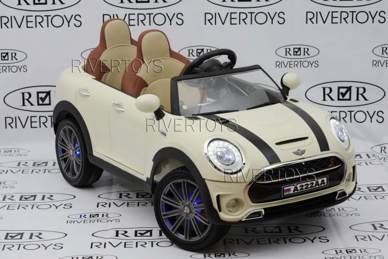 Детский электромобиль RiverToys Mini Cooper А222АА Etoro original Детский электромобиль RiverToys Mini Cooper А222АА Etoro original